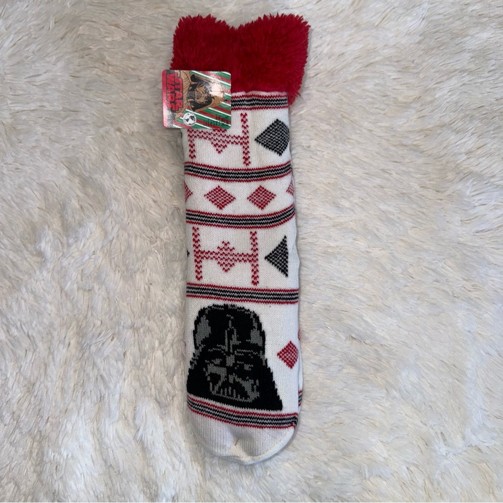 Star Wars Darth Vader Red and Black Diamond Socks